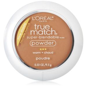 imageLOreal Paris True Match Super Blendable Oil Free Foundation Powder C8 Medium Deep 033 oz Packaging May VaryDeep Warm