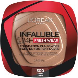 imageLOral Paris Makeup Infallible Fresh Wear Foundation in a Powder Up to 24H Wear Waterproof Ivory 031 ozAmber