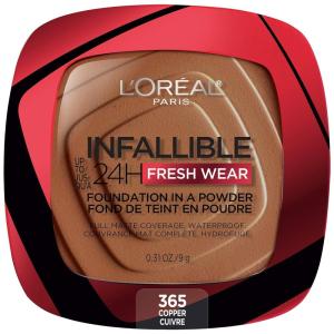 imageLOral Paris Makeup Infallible Fresh Wear Foundation in a Powder Up to 24H Wear Waterproof Ivory 031 ozCopper