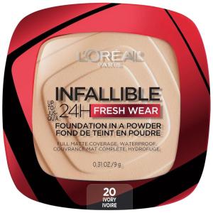 imageLOral Paris Makeup Infallible Fresh Wear Foundation in a Powder Up to 24H Wear Waterproof Ivory 031 ozIvory