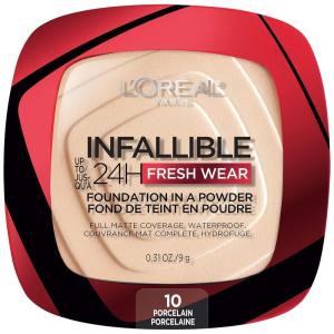 imageLOral Paris Makeup Infallible Fresh Wear Foundation in a Powder Up to 24H Wear Waterproof Ivory 031 ozPorcelain