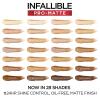 imageLOreal Paris K1828700 Infallible ProMatte Liquid Longwear Foundation Makeup 102 Shell Beige 1 Fl Oz108 Caramel Beige