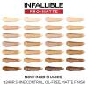 imageLOreal Paris K1828700 Infallible ProMatte Liquid Longwear Foundation Makeup 102 Shell Beige 1 Fl Oz111 Soft Sable