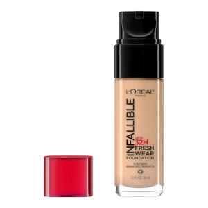 imageLOral Paris Makeup Infallible Up to 32 Hour Fresh Wear Lightweight Foundation 510 Hazelnut 1 Fl Oz Packaging May Vary460 Golden Beige