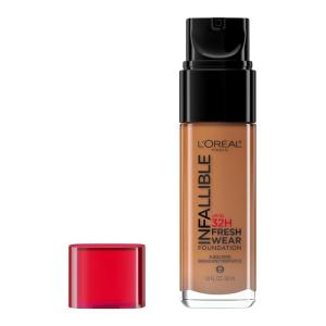 imageLOral Paris Makeup Infallible Up to 32 Hour Fresh Wear Lightweight Foundation 510 Hazelnut 1 Fl Oz Packaging May Vary511 Maple