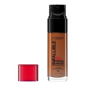 imageLOral Paris Makeup Infallible Up to 32 Hour Fresh Wear Lightweight Foundation 510 Hazelnut 1 Fl Oz Packaging May Vary525 Deep Golden