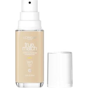 imageLOral Paris True Match SuperBlendable Foundation Medium Coverage Liquid Foundation Makeup W8 Medium Deep 1 Fl OzW1  Light