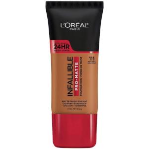 imageLOreal Paris K1828700 Infallible ProMatte Liquid Longwear Foundation Makeup 102 Shell Beige 1 Fl Oz111 Soft Sable