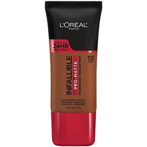 imageLOreal Paris K1828700 Infallible ProMatte Liquid Longwear Foundation Makeup 102 Shell Beige 1 Fl Oz112 Cocoa