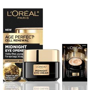 imageLOreal Paris Age Perfect Cell Renewal Midnight Eye Cream AntioxidantRich Under Eye Cream to Treat 8 Signs of Aging Includes Night Cream Sample