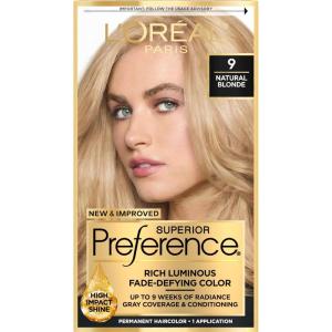 imageLOreal Paris Superior Preference Luminous FadeDefying Permanent Hair Color Hair Dye For Up to 9 Weeks of Radiance Medium Ash Brown 5A 1 Hair Dye Kit Pack of 29 Natural Blonde
