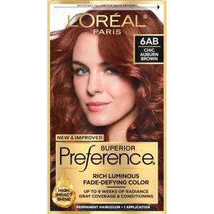 imageLOreal Paris Superior Preference Luminous FadeDefying Permanent Hair Color Hair Dye For Up to 9 Weeks of Radiance Medium Ash Brown 5A 1 Hair Dye Kit Pack of 26AB Chic Auburn Brown