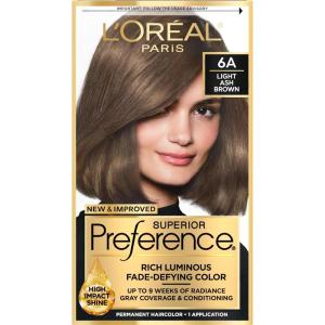 imageLOreal Paris Superior Preference Luminous FadeDefying Permanent Hair Color Hair Dye For Up to 9 Weeks of Radiance Medium Ash Brown 5A 1 Hair Dye Kit Pack of 26A Light Ash Brown