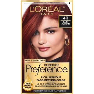 imageLOreal Paris Superior Preference Luminous FadeDefying Permanent Hair Color Hair Dye For Up to 9 Weeks of Radiance Medium Ash Brown 5A 1 Hair Dye Kit Pack of 24R Dark Auburn