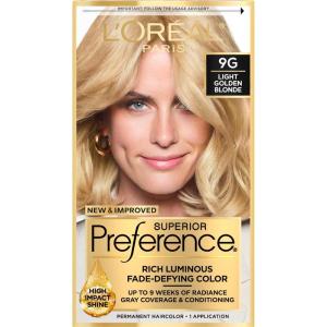 imageLOreal Paris Superior Preference Luminous FadeDefying Permanent Hair Color Hair Dye For Up to 9 Weeks of Radiance Medium Ash Brown 5A 1 Hair Dye Kit Pack of 29G Light Golden Blonde