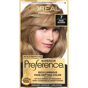 imageLOreal Paris Superior Preference Luminous FadeDefying Permanent Hair Color Hair Dye For Up to 9 Weeks of Radiance Medium Ash Brown 5A 1 Hair Dye Kit Pack of 27 Dark Blonde