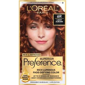 imageLOreal Paris Superior Preference Luminous FadeDefying Permanent Hair Color Hair Dye For Up to 9 Weeks of Radiance Medium Ash Brown 5A 1 Hair Dye Kit Pack of 26R Light Auburn