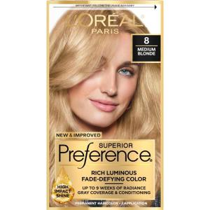 imageLOreal Paris Superior Preference Luminous FadeDefying Permanent Hair Color Hair Dye For Up to 9 Weeks of Radiance Medium Ash Brown 5A 1 Hair Dye Kit Pack of 28 Medium Blonde