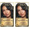 imageLOreal Paris Superior Preference Luminous FadeDefying Permanent Hair Color Hair Dye For Up to 9 Weeks of Radiance Natural Black 2 1 Hair Dye Kit1 Fl Oz Pack of 2