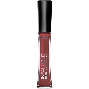 imageLOral Paris Makeup Infallible 8 Hour Hydrating Lip Gloss Sangria 021 Fl OzCherry Flash