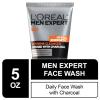 imageLOreal Men Expert Hydra Energetic Facial Cleanser with Charcoal for Daily Face Washing Mens Face Wash Beard and Skincare for Men 5 fl OzLavender