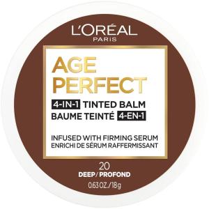 imageLOreal Paris Age Perfect 4in1 Tinted Face Balm Foundation with Firming Serum Deep 20 061 OunceDeep 20