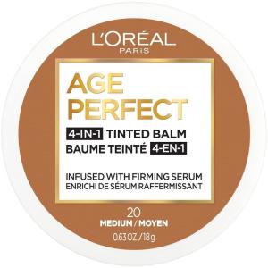 imageLOreal Paris Age Perfect 4in1 Tinted Face Balm Foundation with Firming Serum Deep 20 061 OunceMedium 20