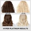 imageLOreal Paris Feria Hyper Platinum Advanced Lightening System Hair Bleach Lifts Up To 8 Levels Includes Anti Brass Purple Conditioner 1 Hair Dye KitHyper Bleach