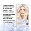 imageLOreal Paris Feria Hyper Platinum Advanced Lightening System Hair Bleach Lifts Up To 8 Levels Includes Anti Brass Purple Conditioner 1 Hair Dye KitHyper Bleach