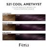 imageLOreal Paris Feria MultiFaceted Shimmering Permanent Hair Color 20 Black Leather Natural Black Pack of 1 Hair Dye521 Cool Amethyst