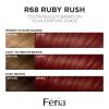 imageLOreal Paris Feria MultiFaceted Shimmering Permanent Hair Color 20 Black Leather Natural Black Pack of 1 Hair DyeR68 Ruby Rush Rich Auburn True Red