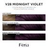 imageLOreal Paris Feria MultiFaceted Shimmering Permanent Hair Color 20 Black Leather Natural Black Pack of 1 Hair DyeV28 Midnight Violet Deepest Violet