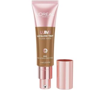 imageLOral Paris Lumi Le Glow Skin Tint Lightweight WaterBased Tinted Serum with FoundationLike Coverage Glow Illuminator Warm 220 085 Fl Oz300 Medium Deep Neutral