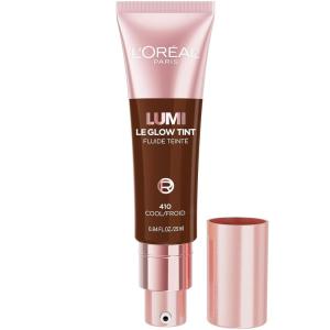 imageLOral Paris Lumi Le Glow Skin Tint Lightweight WaterBased Tinted Serum with FoundationLike Coverage Glow Illuminator Warm 220 085 Fl Oz410 Deep Cool