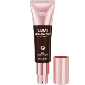 imageLOral Paris Lumi Le Glow Skin Tint Lightweight WaterBased Tinted Serum with FoundationLike Coverage Glow Illuminator Warm 220 085 Fl Oz430 Deep Cool