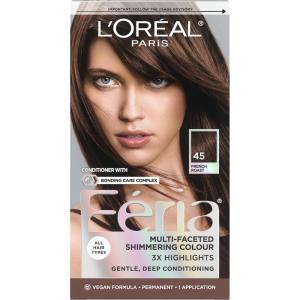 imageLOreal Paris Feria MultiFaceted Shimmering Permanent Hair Color 20 Black Leather Natural Black Pack of 1 Hair Dye45 French Roast