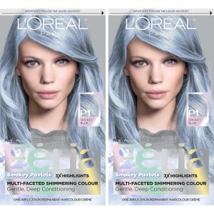 imageLOreal Paris Feria MultiFaceted Shimmering Permanent Hair Color 20 Black Leather Natural Black Pack of 1 Hair DyeP1 Sapphire Smoke