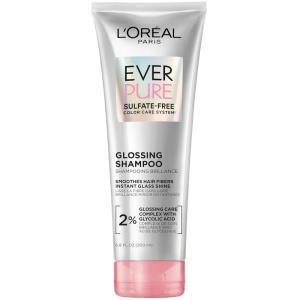 imageLOreal Paris Glossing Sulfate Free Shampoo with Glycolic Acid Hair Care for Lasting Shine and Smoothness for Dull Dry Hair EverPure 68 Fl Oz