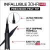 imageLOral Paris Cosmetics Infallible Grip Precision Felt Eyeliner Smudge Resistant Long Lasting Waterproof Eyeliner Black Black 003 fl ozGrey