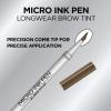 imageLOral Paris Micro Ink Pen by Brow Stylist Longwear Brow Tint HairLike Effect Up to 48HR Wear Precision Comb Tip Brunette 0033 fl ozBrunette