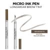 imageLOral Paris Micro Ink Pen by Brow Stylist Longwear Brow Tint HairLike Effect Up to 48HR Wear Precision Comb Tip Brunette 0033 fl ozBrunette