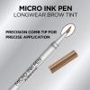 imageLOral Paris Micro Ink Pen by Brow Stylist Longwear Brow Tint HairLike Effect Up to 48HR Wear Precision Comb Tip Brunette 0033 fl ozDark Blonde