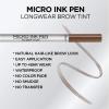 imageLOral Paris Micro Ink Pen by Brow Stylist Longwear Brow Tint HairLike Effect Up to 48HR Wear Precision Comb Tip Brunette 0033 fl ozLight Brunette
