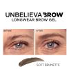 imageLOral Paris UnbelievaBrow Longwear Waterproof Tinted Brow Gel Smudgeresistant Transfer Proof Quick Drying Easy and quick application with precise brush Brunette 015 fl ozSoft Brunette