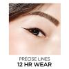 imageLOreal Paris Makeup Infallible Super Slim LongLasting Liquid Eyeliner UltraFine Felt Tip Quick Drying Formula Glides on Smoothly Black Pack of 1black