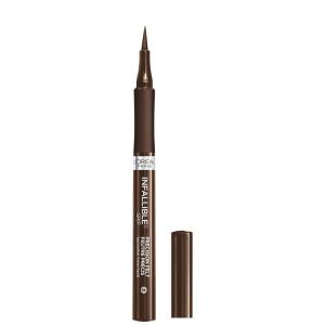 imageLOral Paris Cosmetics Infallible Grip Precision Felt Eyeliner Smudge Resistant Long Lasting Waterproof Eyeliner Black Black 003 fl ozBrown  Brown