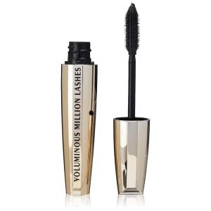 imageLOral Paris Makeup Voluminous Million Lashes Mascara Volumizing Collagen Infused Eye Makeup Amplifying Mascara Brush Washable Black Brown 03 Fl Oz 1 CountBlk Blk