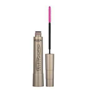 imageLOreal Paris Makeup Telescopic Original Lengthening Mascara Carbon Black 027 Fl Oz Pack of 1Washable Black Brown