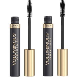 imageLOreal Paris Makeup Voluminous Original Volume Building Mascara Carbon Black 026 Fl OzBlack Brown Washable