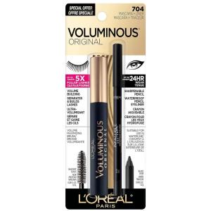 imageLOreal Paris Makeup Voluminous Original Volume Building Mascara Carbon Black 026 Fl OzWashable Blackest Black  Black